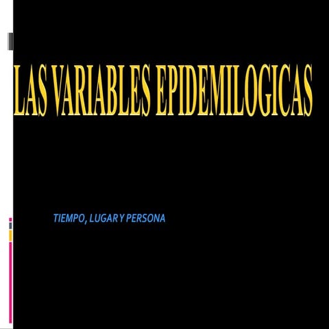 Variables epidemiologicas