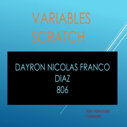 VARIABLES SCRATCH SEGUNDO PERIODO