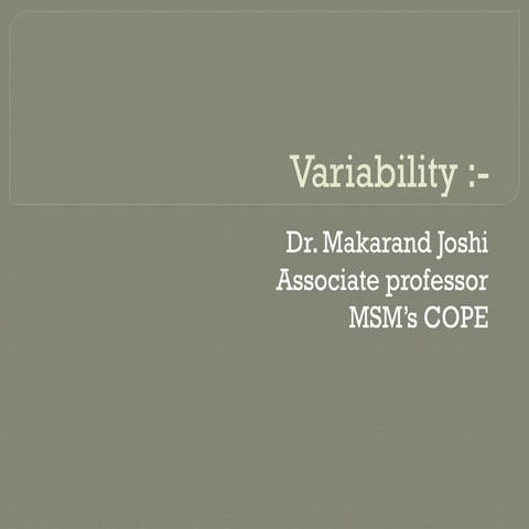 Meaning of Variability and its measures .pptx