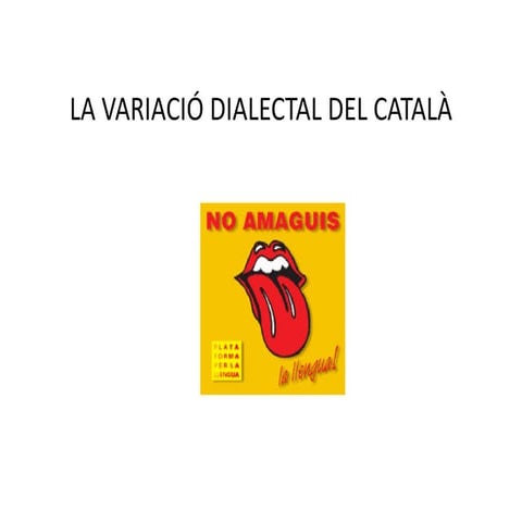 Variació dialectal llengua catalana