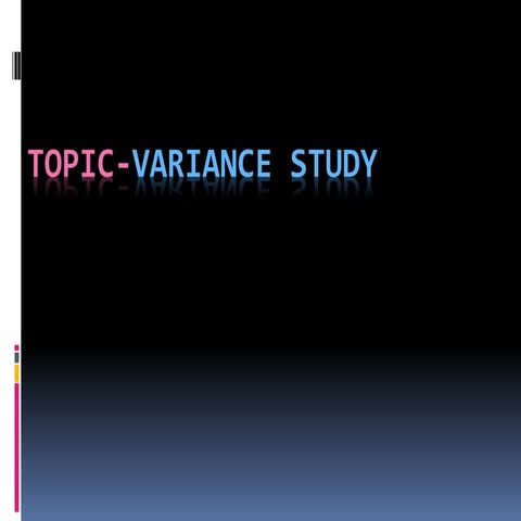 Master statistics 1#7 Population and Sample Variance | PPTX