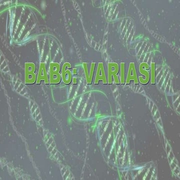 Biologi Tingkatan 5: Variasi Selanjar dan Tak Selanjar