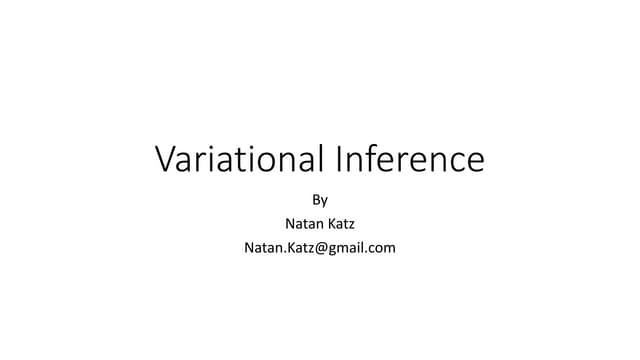 Variational inference  