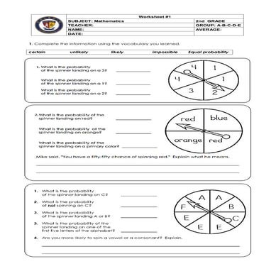 Variational worksheets