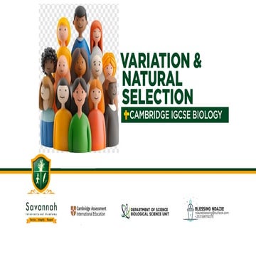 Variation and Natural Selection | IGCSE Biology