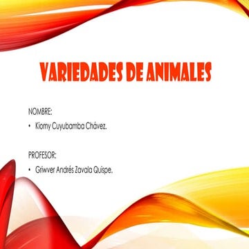Variedades de animales