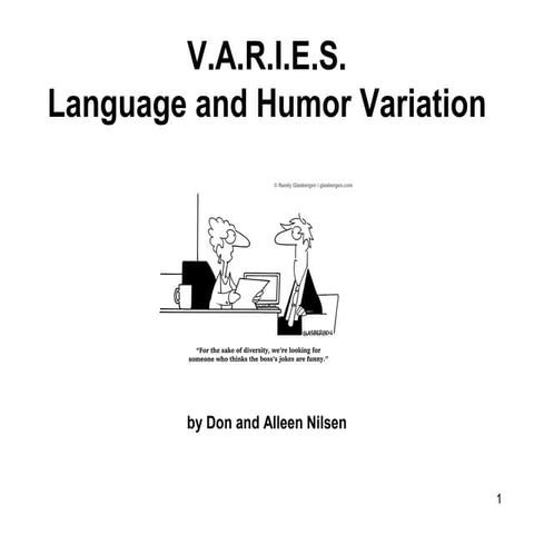 V.A.R.I.E.S. - Language and Humor Variation
