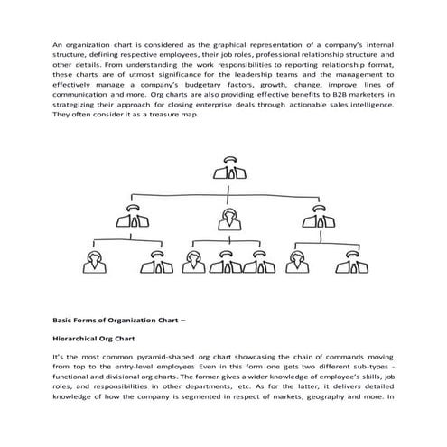 Variety of org charts to be considered by b2 b marketers