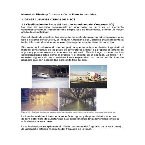 Varios   diseño y construccion de pisos industriales