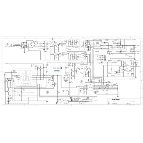 Varios esquemas de fonte atx