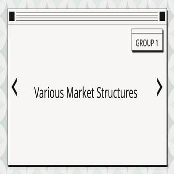 Various Market Structures_The four types of market structure