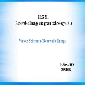 Various Schemes of Renewable Energy.pptx