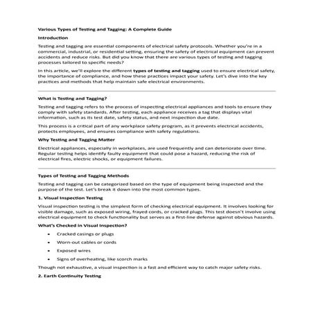 Various Types of Testing and Tagging.pdf