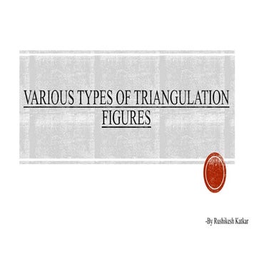 Various Types of Triangulation Figure.