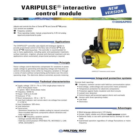 Varipulse - Milton Roy