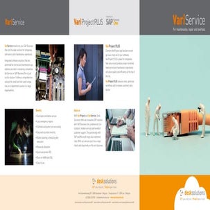 Variservice: the MRO side of projects