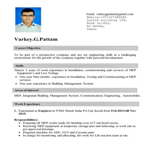 Varkey resume