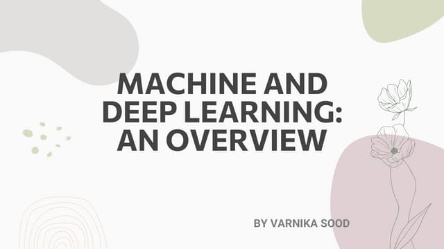 machine learning and neural technology