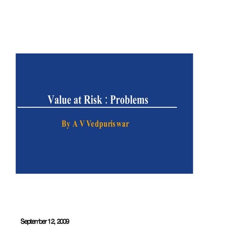 Var Problems | PPT