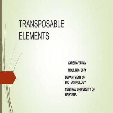 TRANSPOSABLE   ELEMENTS