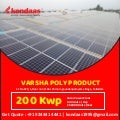 Varsha poly product  - 200 kwp Solar Power Plant 