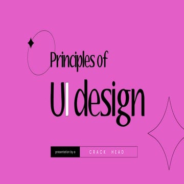Principles of UI Design