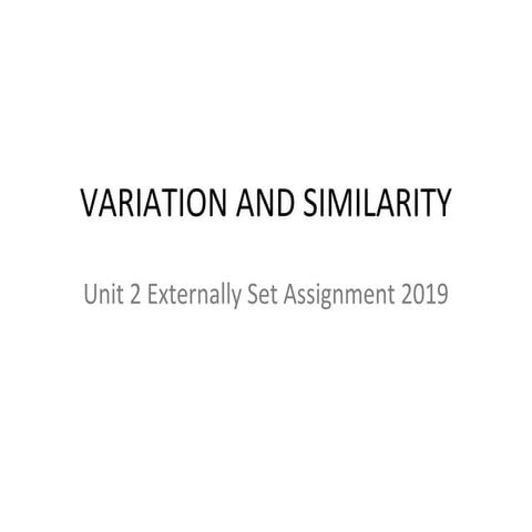 ESA_Variation and Similarity 