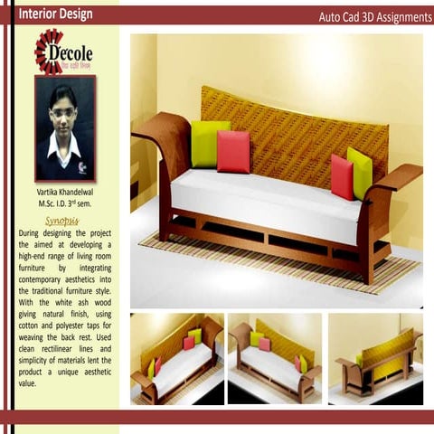 Vartika khandelwal m.sc. i.d. 3rd sem. sofa design