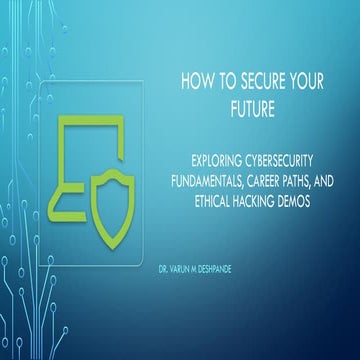 Cyber security fundamentals & ethical hacking