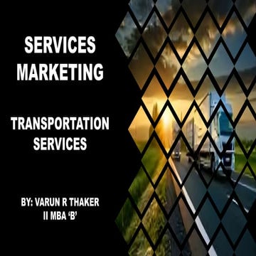 Transportation services Presenation_service