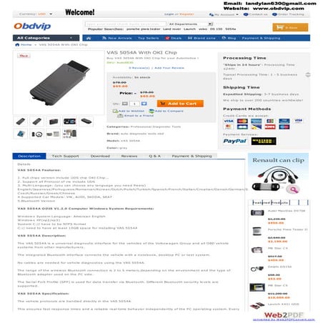 Vas 5054 a with oki chip