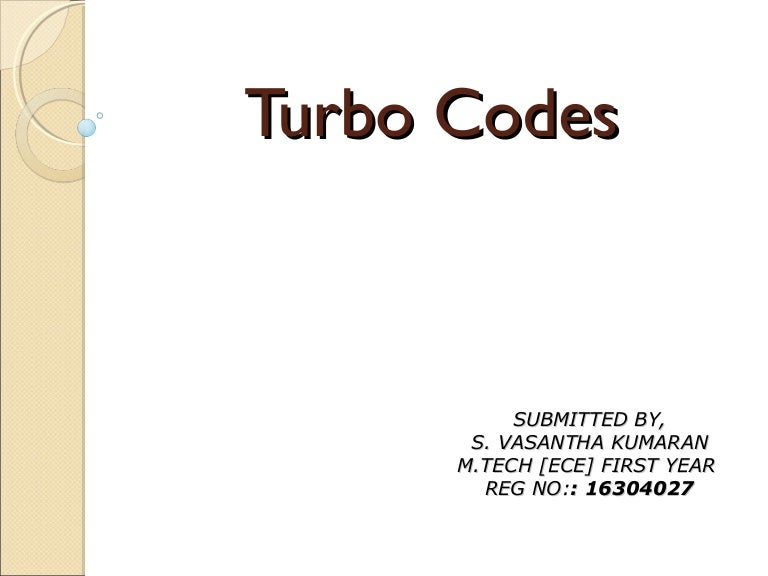 Turbo Codes