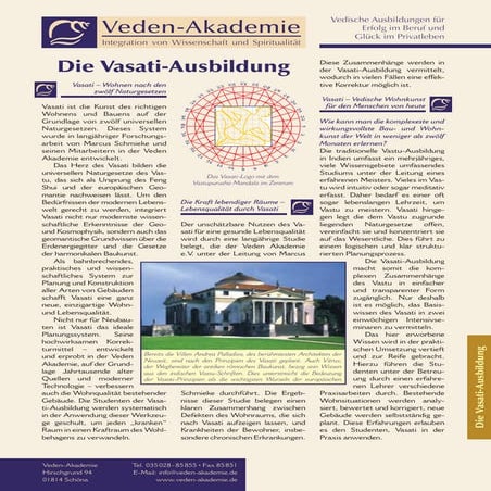 Vasati Ausbildung, 16p