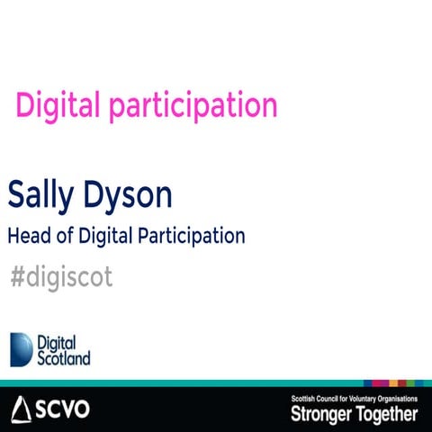 Digital Participation at Voluntary Action Scotland Conference 2014
