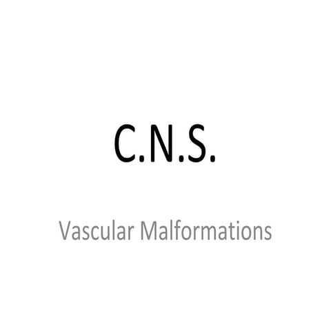 Diagnostic Imaging of Intracranial Vascular malformations
