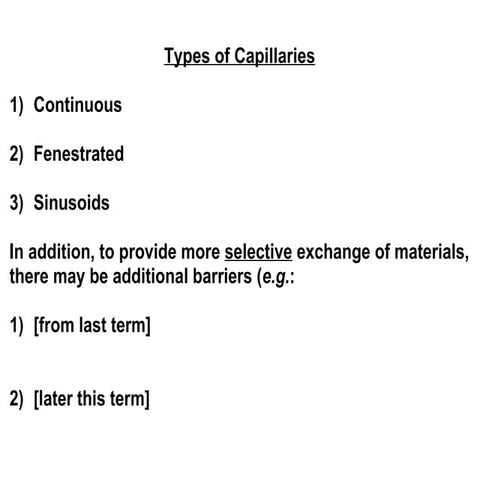 Vascular Sys   Student Notes