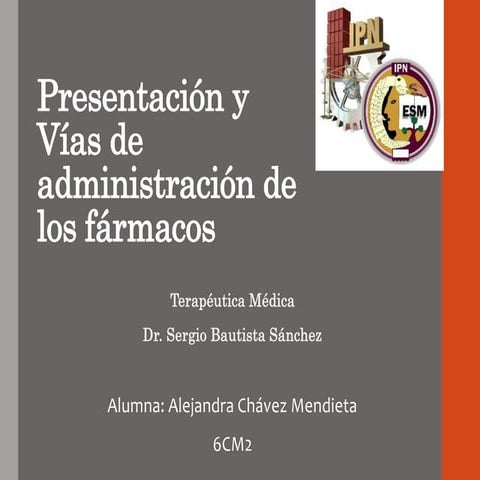 Vías de administración