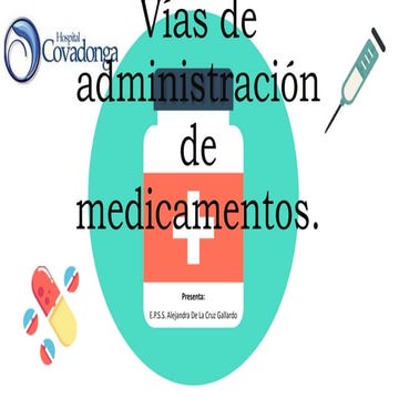 Vías de administración de medicamentos