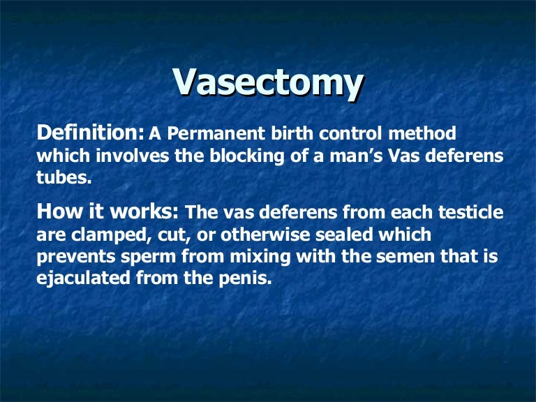Vasectomy