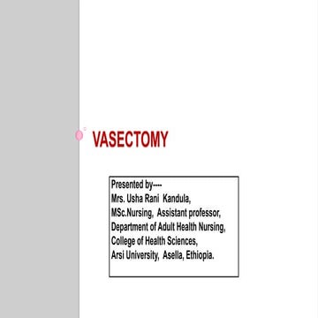 Vasectomy