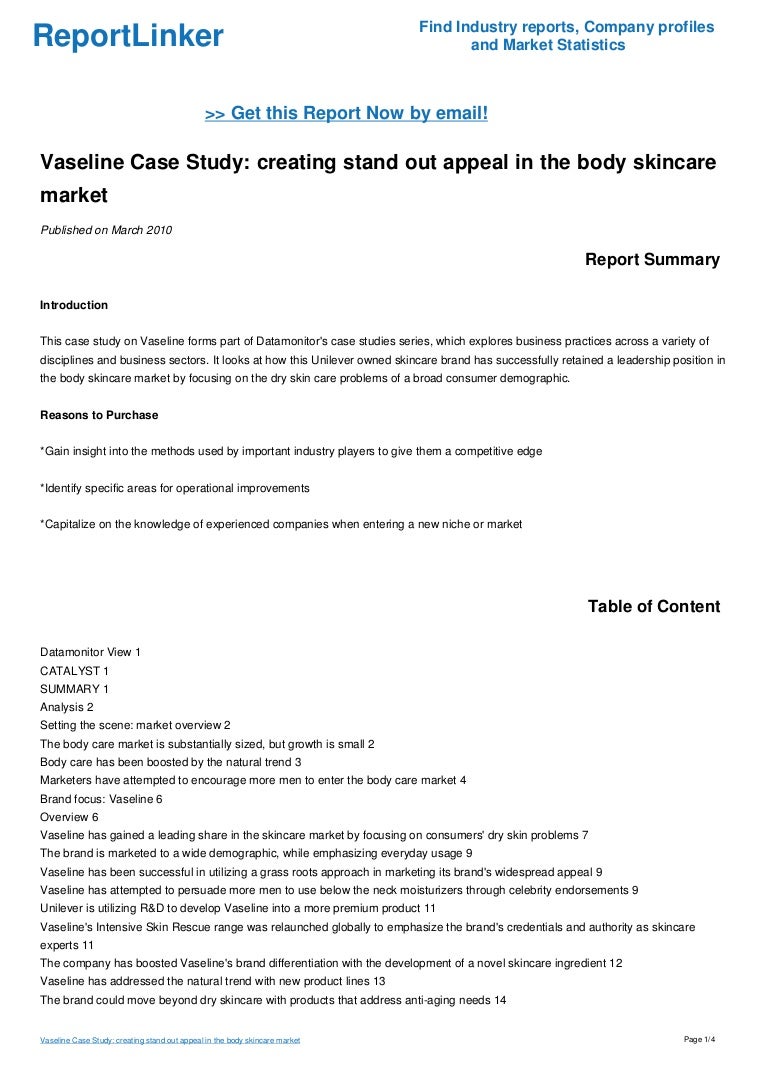 Vaseline competitors picture