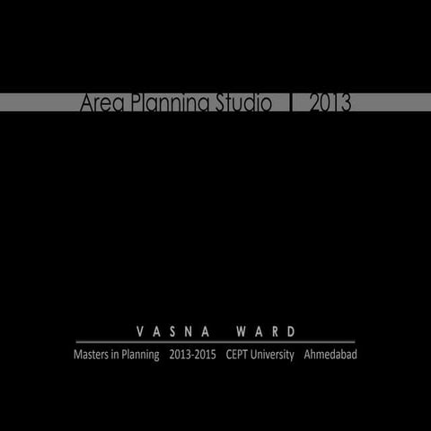 local area plan, Vasna ward, Ahmedabad