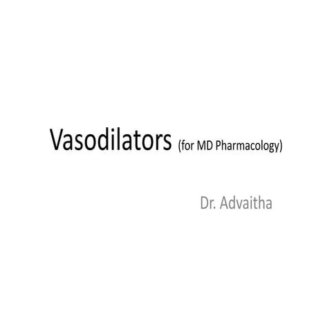 Vasodilators