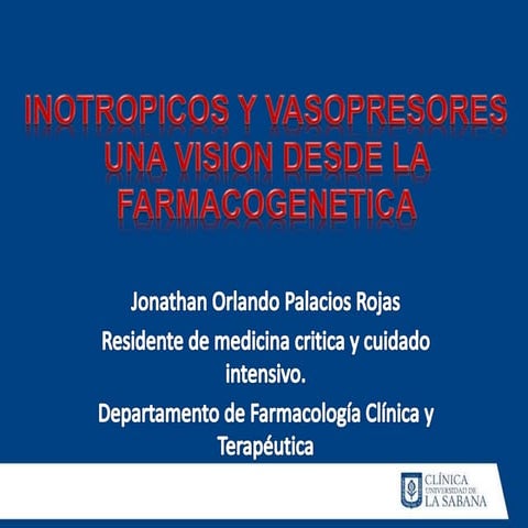 Agentes inotropicos | PPTX
