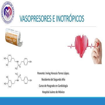 VASOPRESORES E INOTRÓPICOS CLASE EXPO.pptx
