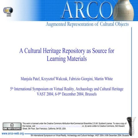 A Cultural Heritage Repository as Source for Learning Materials