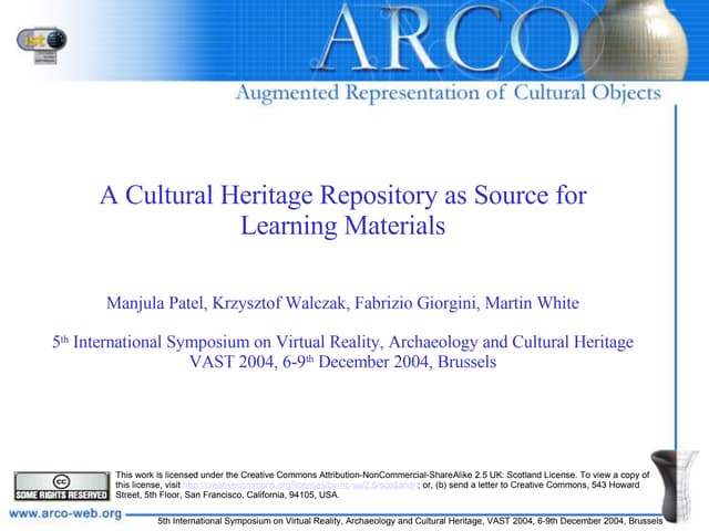 A Cultural Heritage Repository as Source for Learning Materials