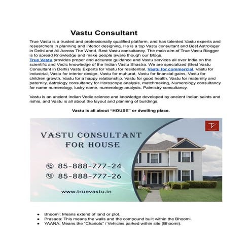 Vastu consultant | PDF