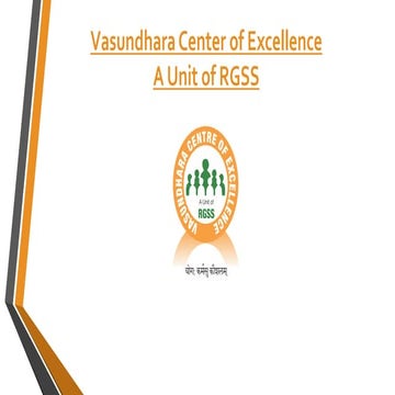 Vasundhara centre of excellence - A Unit Of RGSS Overview | PDF