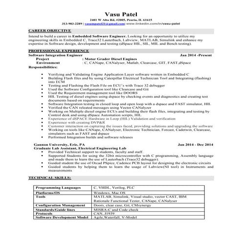 Embedded Software Engineer